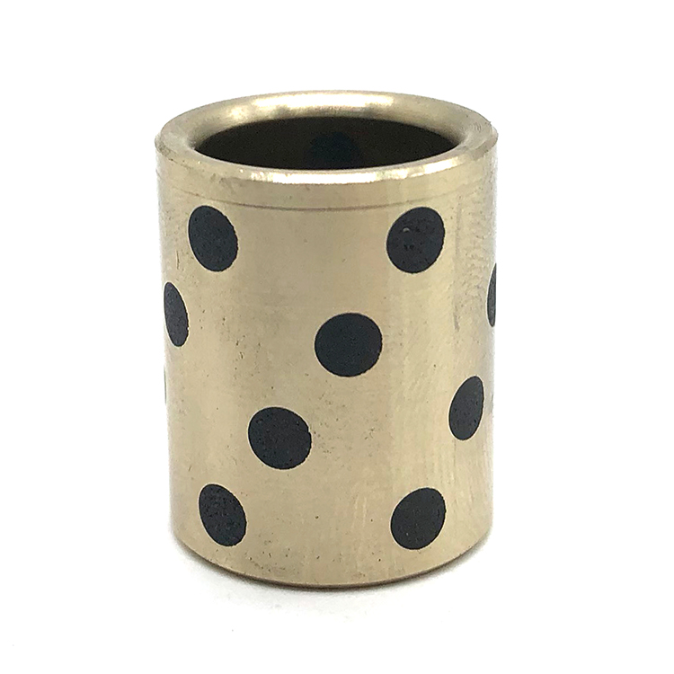 黃銅翻邊無油自潤滑軸承 銅套 導套 復合套 襯套 石墨銅套 自潤滑銅套