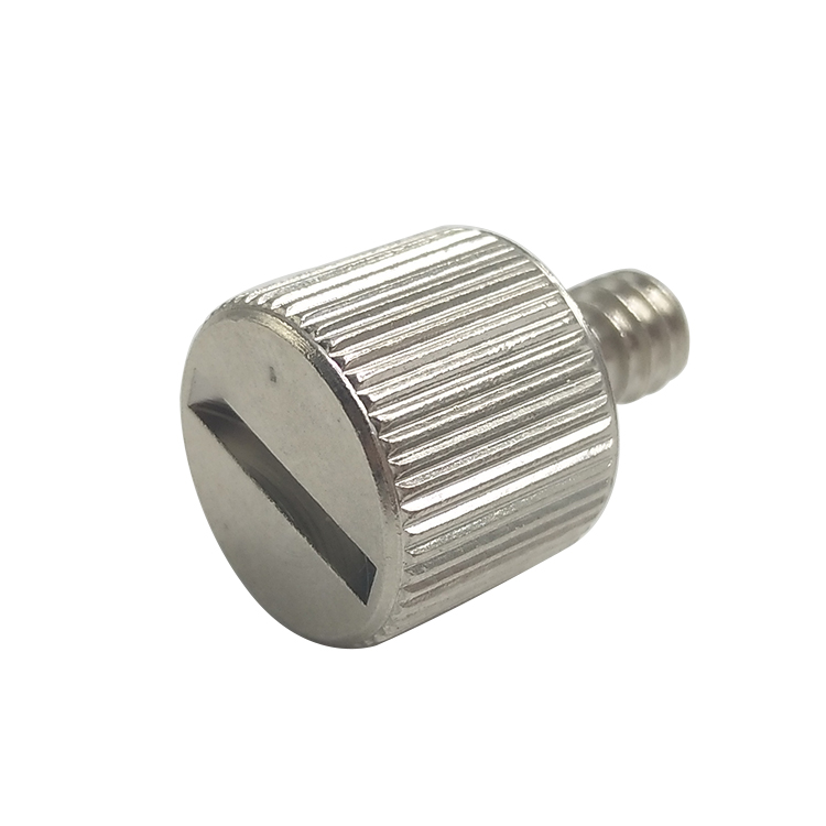 定制滾花手?jǐn)Q螺絲一字開(kāi)槽圓柱頭螺釘