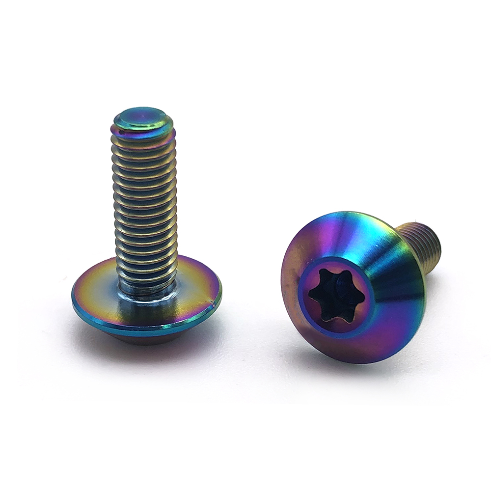 陽(yáng)極氧化 梅花螺絲 鈦螺絲 鈦合金螺絲 自行車(chē)螺絲 非標(biāo)螺絲