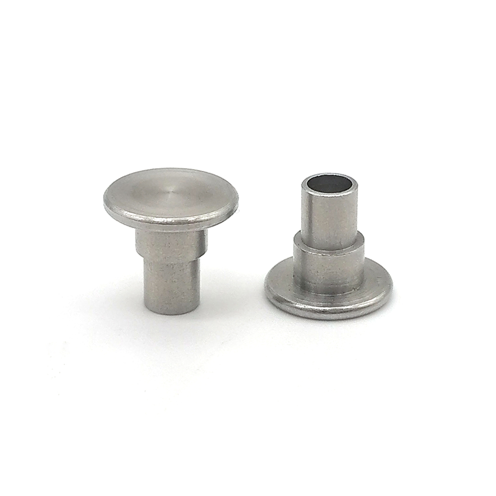 平頭臺(tái)階半空心鉚釘303階梯貨架鉚接壓中空鉚接件