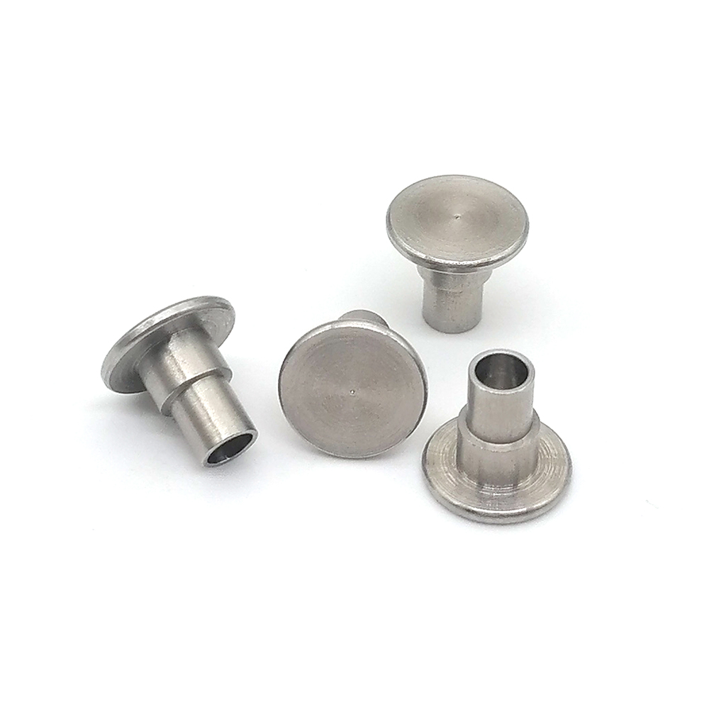 平頭臺(tái)階半空心鉚釘303階梯貨架鉚接壓中空鉚接件