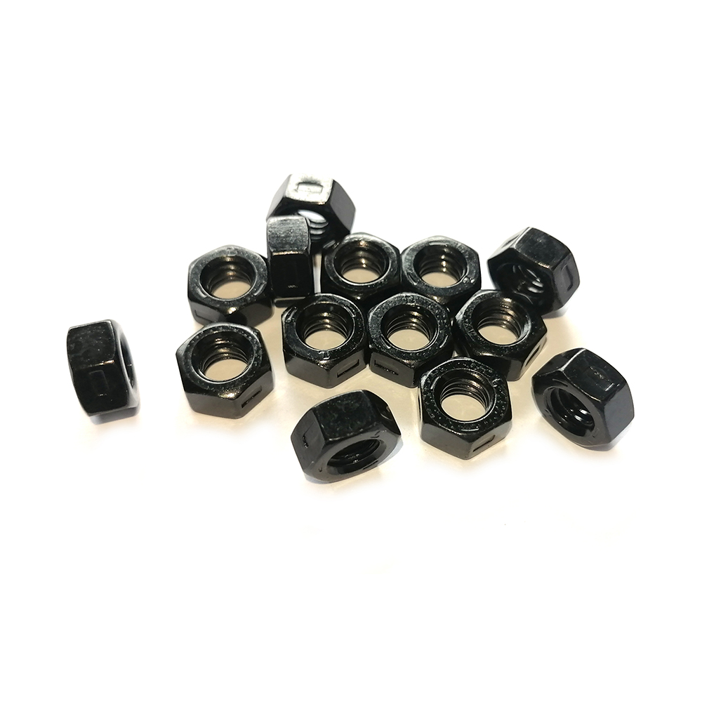 工廠生產8.8級高強度六角螺母 氧化發(fā)黑六角螺母加厚螺母 細扣六角螺絲帽定制非標螺母