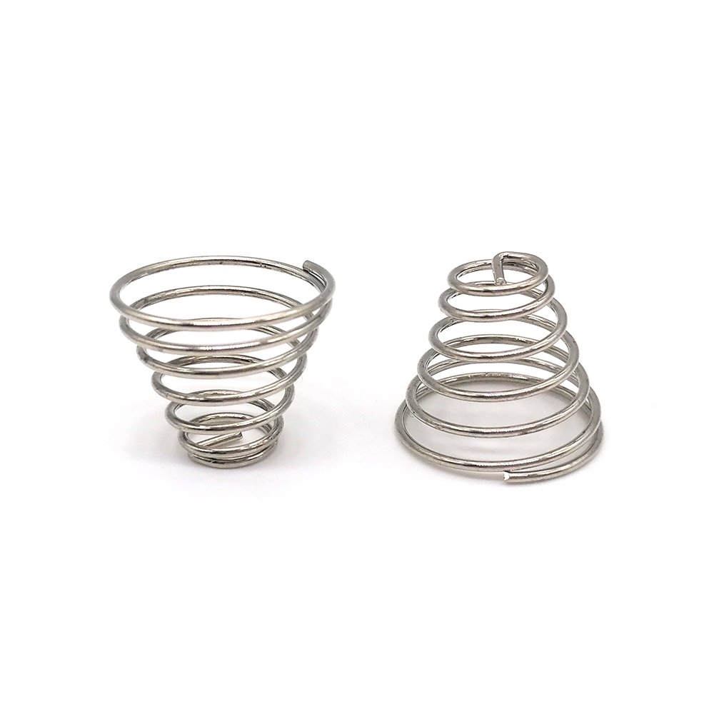 工廠定做接觸開(kāi)關(guān)頭寶塔簧塔型圓錐形中鼓觸摸感應(yīng)耐高溫壓縮彈簧定制非標(biāo)彈簧