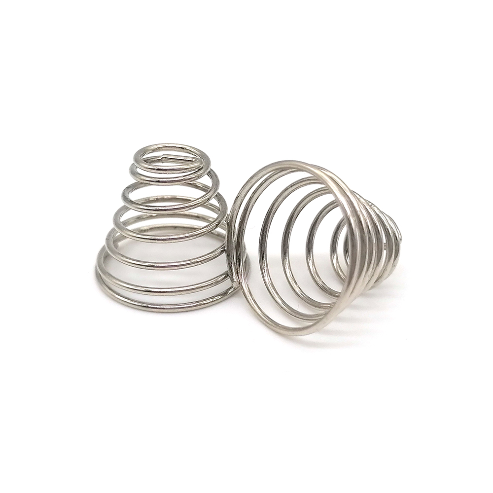 工廠定做接觸開(kāi)關(guān)頭寶塔簧塔型圓錐形中鼓觸摸感應(yīng)耐高溫壓縮彈簧定制非標(biāo)彈簧