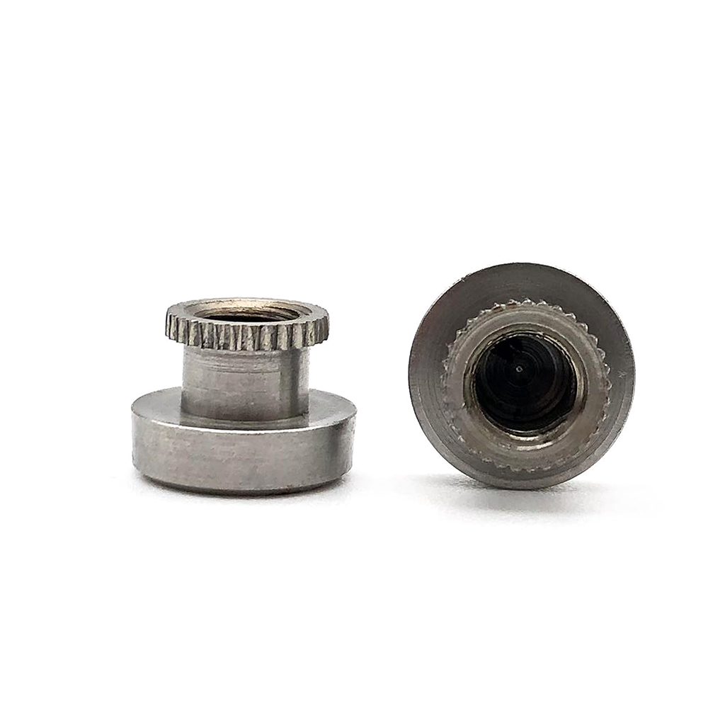 不銹鋼高頭滾花螺母臺階滾齒高螺帽鍍鎳手?jǐn)Q調(diào)節(jié)螺母定制非標(biāo)螺母