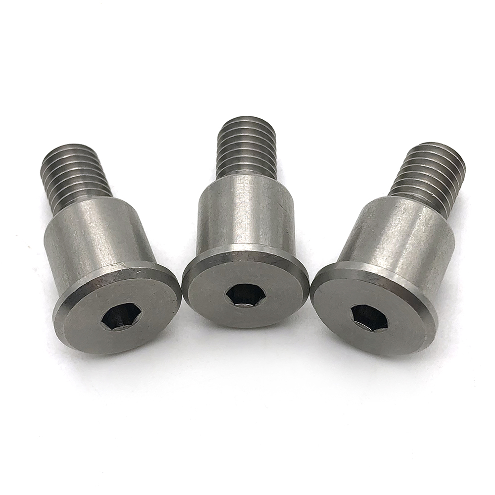 非標(biāo)定制臺(tái)階螺絲不銹鋼臺(tái)階內(nèi)六角螺絲來圖加工碳鋼半牙限位螺釘