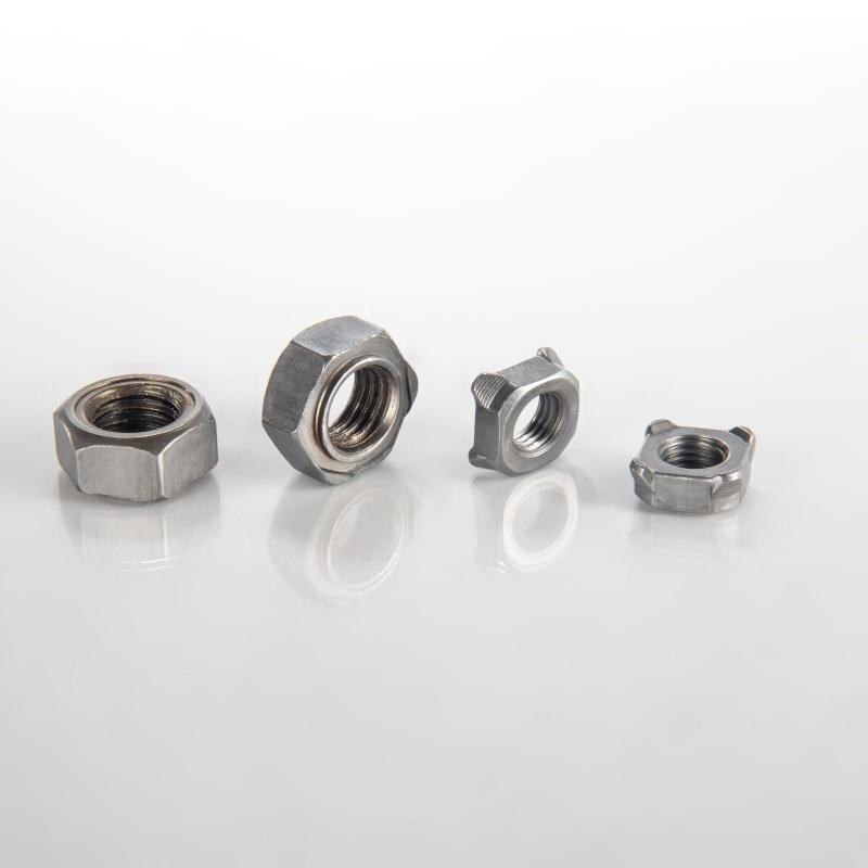 中國供應(yīng)商定制電鍍方形螺紋焊接螺母鋁固定汽車點焊螺母