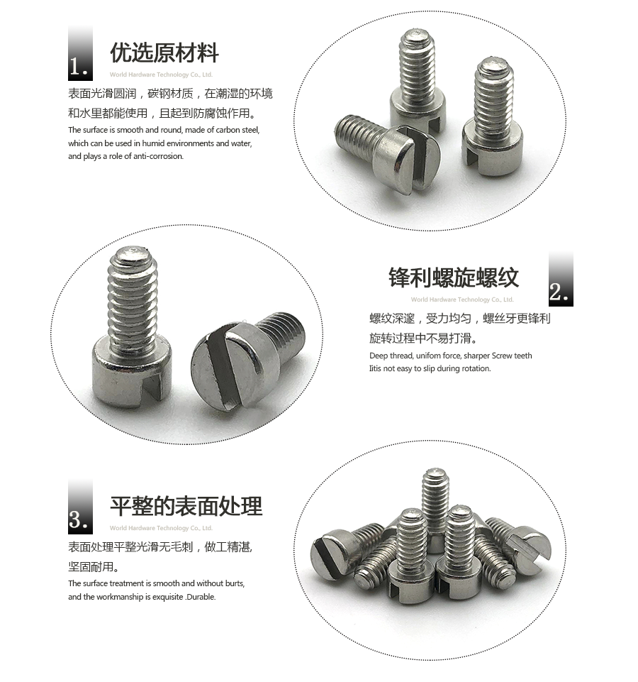 一字槽杯頭螺絲 一字槽杯頭螺絲